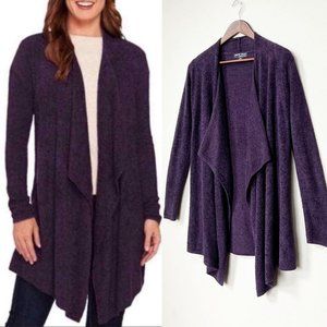 Barefoot Dreams Bamboo Cozy Chic Lite Calypso Wrap Cardigan Purple Size S/M $110
